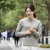 Kilka/軽くてきれい見えするスーピマ裏毛のプルオーバー